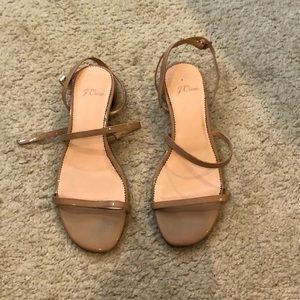 J. Crew low heel sandals